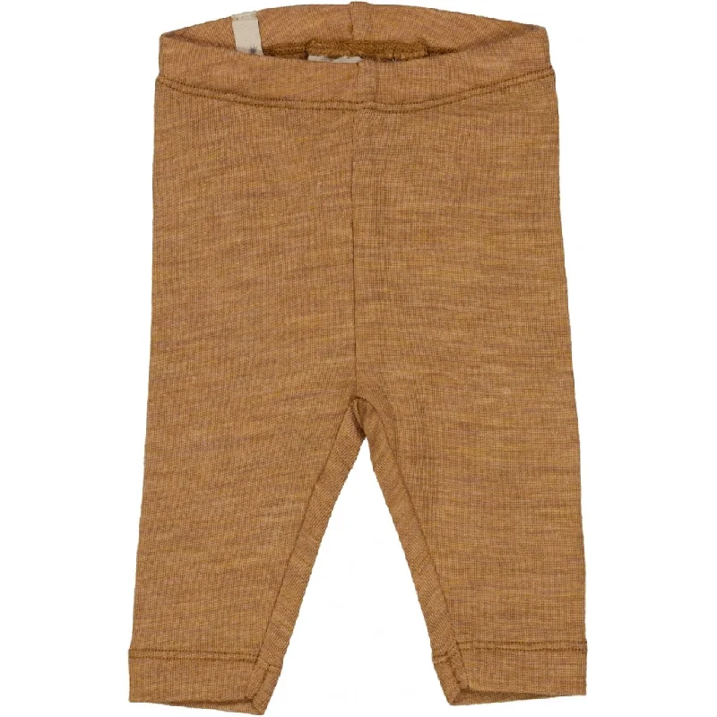 Wool Leggings - clay melange