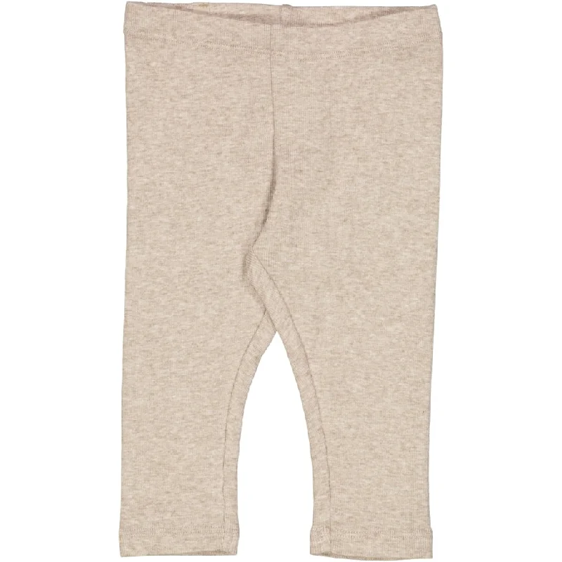 Rib Leggings - gravel melange