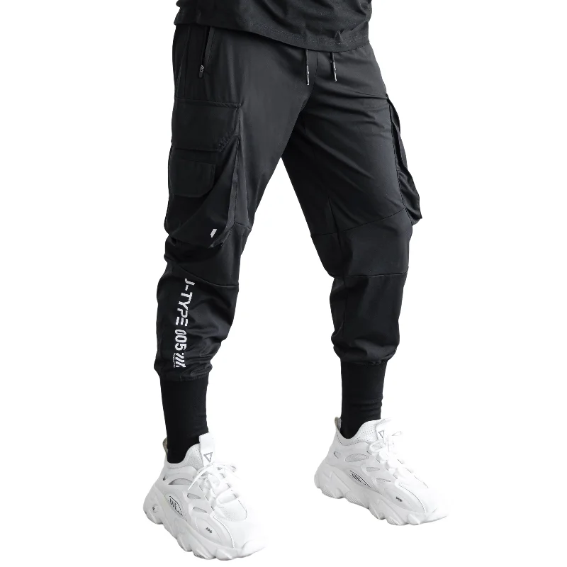 J-Type 005 Black Athletic Joggers