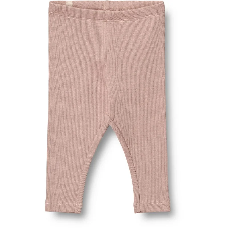 Rib Leggings - rose