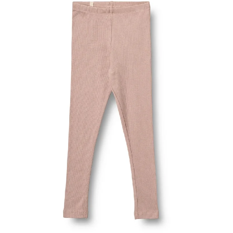 Rib Leggings - rose