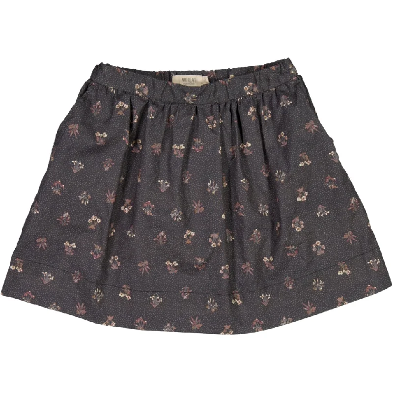 Skirt Eia - black flowers