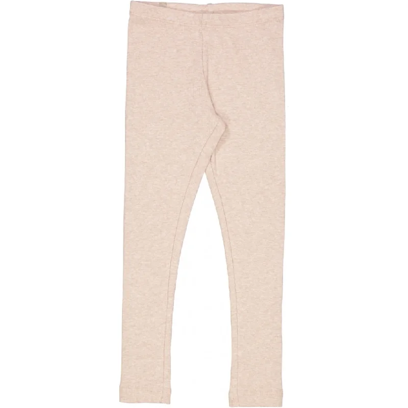 Rib Leggings - rose melange