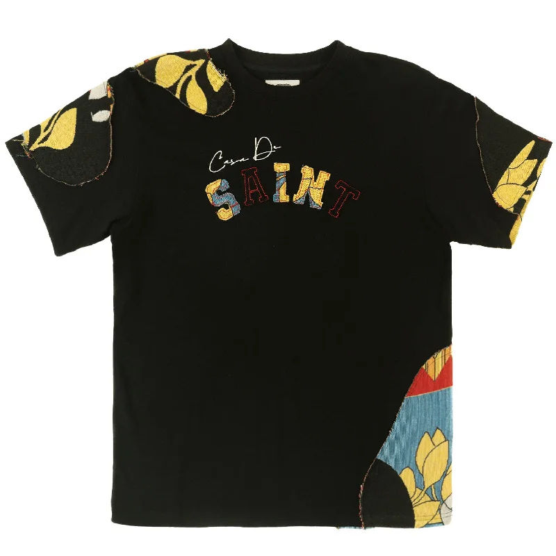 F271 The "Saint Academy" Oversized Tee - Black