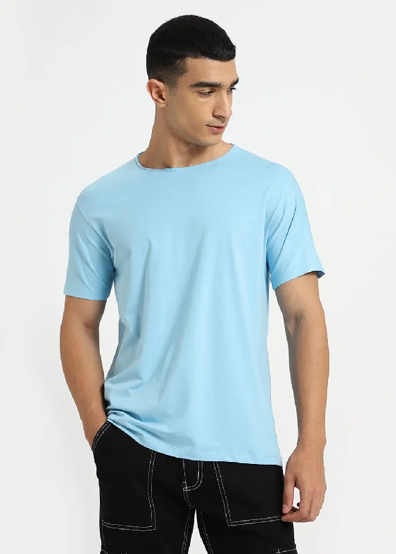 Light Blue Crew neck T-shirt