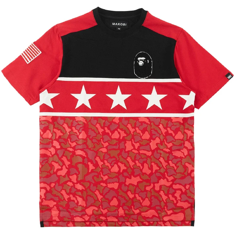 M235 Makobi APE Camo Tee - RED