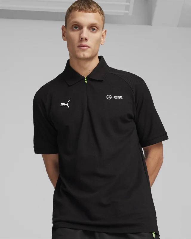 Mens Puma Pique Polo Black