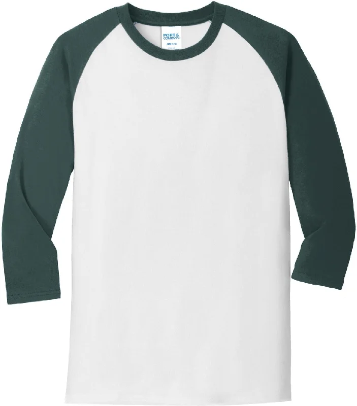 White/Dark Green