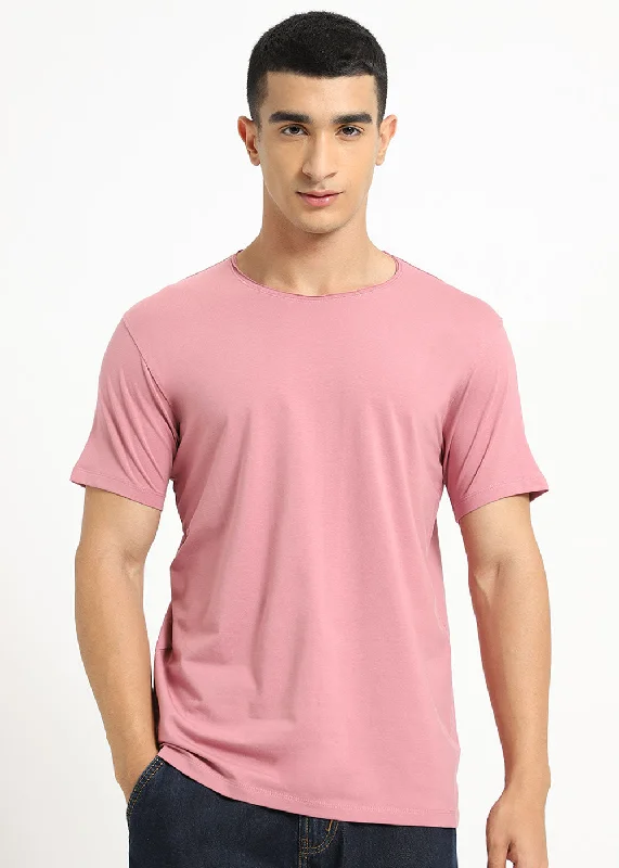 Pink Crew neck T-shirt