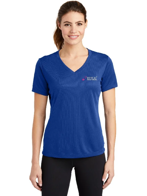 Sport-Tek Ladies Posicharge Racermesh V-Neck Tee