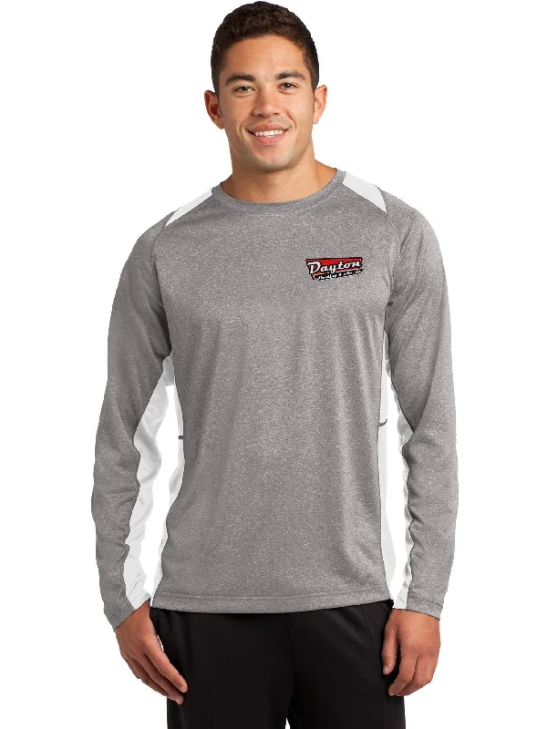 Sport-Tek Long Sleeve Heather Colorblock Contender Tee