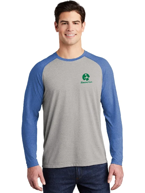 Sport-Tek Posicharge Long Sleeve Tri-Blend Wicking Raglan Tee