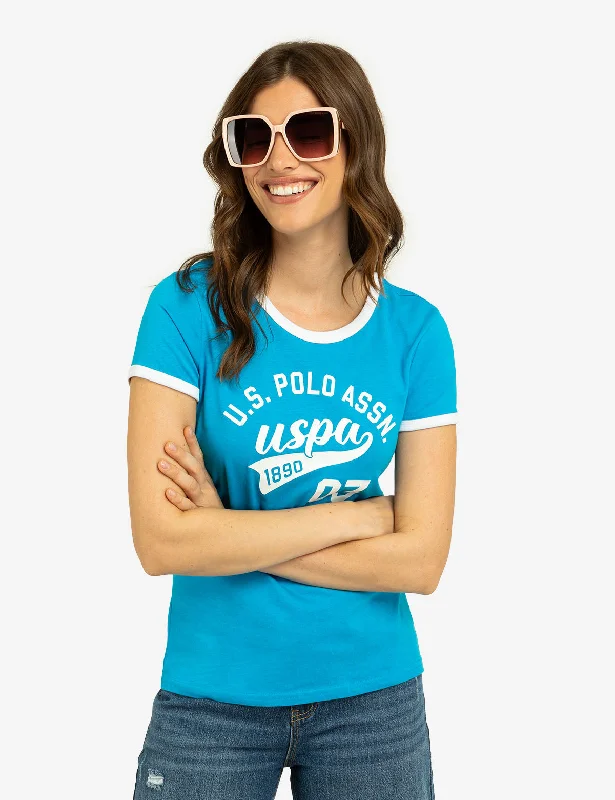 VARSITY PRINT RINGER T-SHIRT