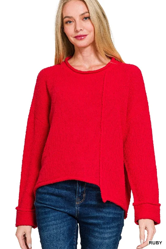 Asymmetric Hem Sweater