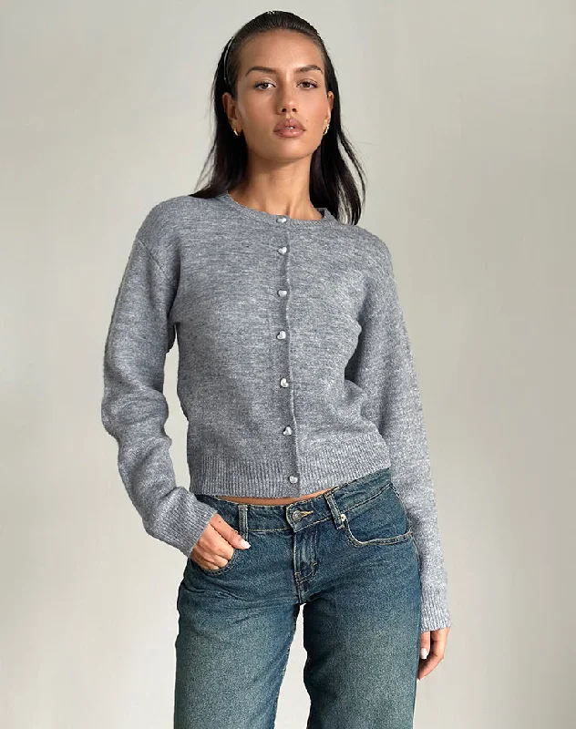 Aura Cardigan in Dusty Grey