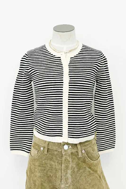 Fitted Striped Cardi