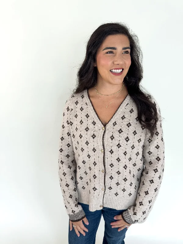 Laura V-Neck Button Cardigan