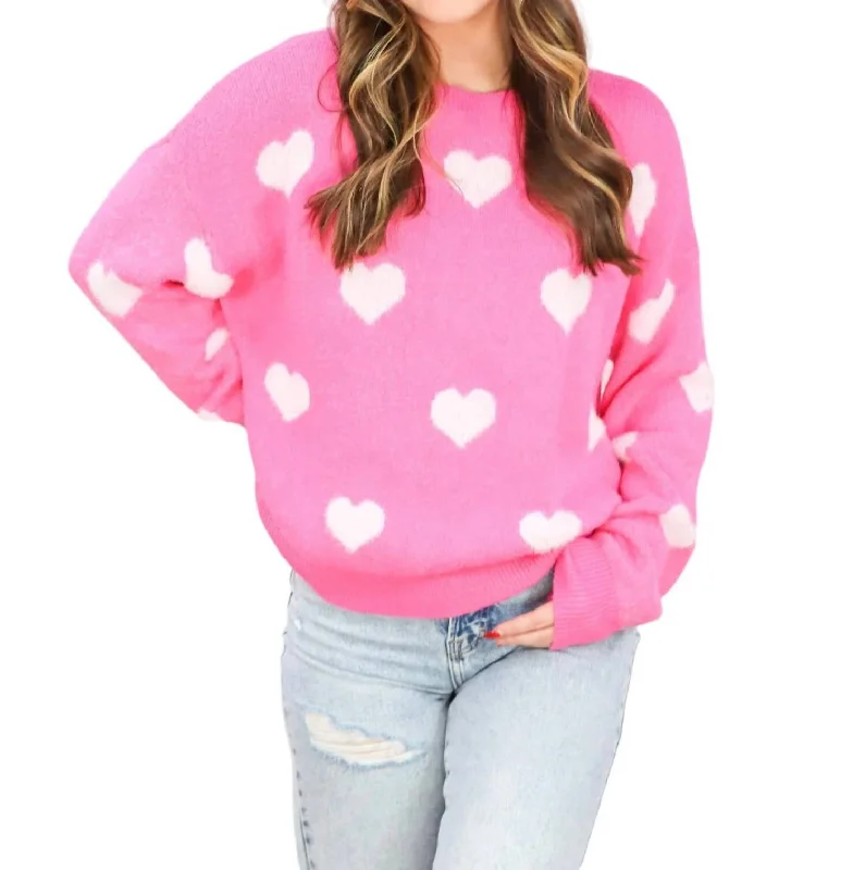 Love You Forever Sweater In Pink