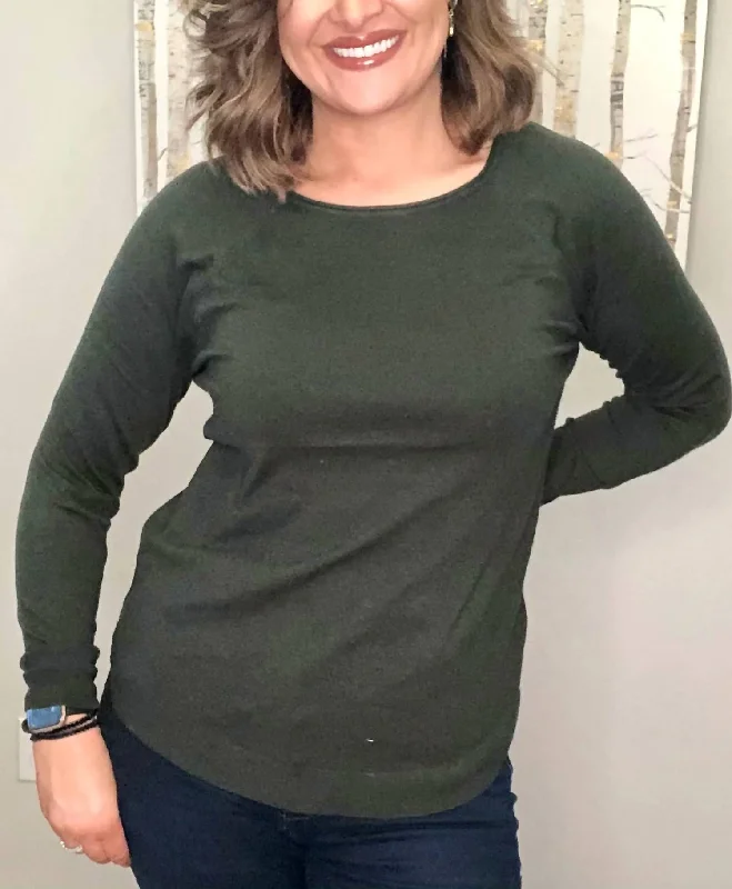 Ollie Sweater In Hunter Green