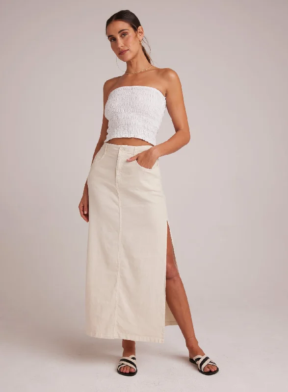 Indigo Side Slit Skirt - Samba Sand