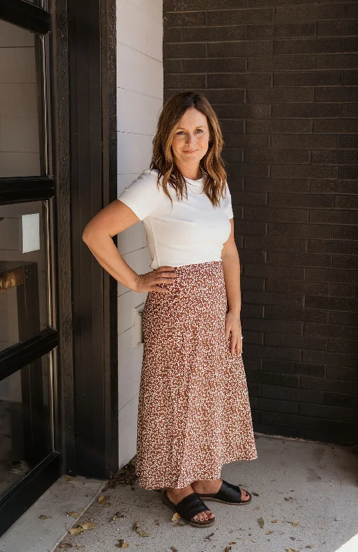 JUNE PRINTED MIDI SKIRT