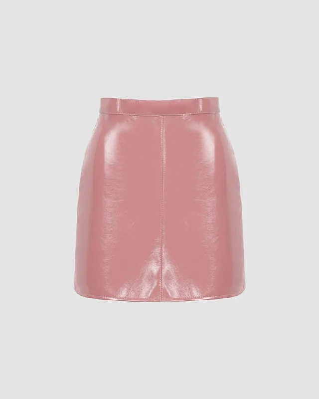 Plastic Gal PU Skirt