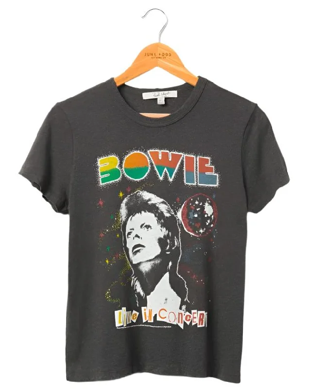 Bowie Live In Concert Rock and Roll Tee Shirt by Junk Food