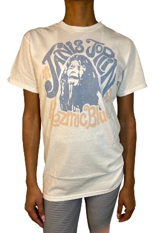 Janis Joplin Concert Tee Kosmic Blues by Junk Food- White