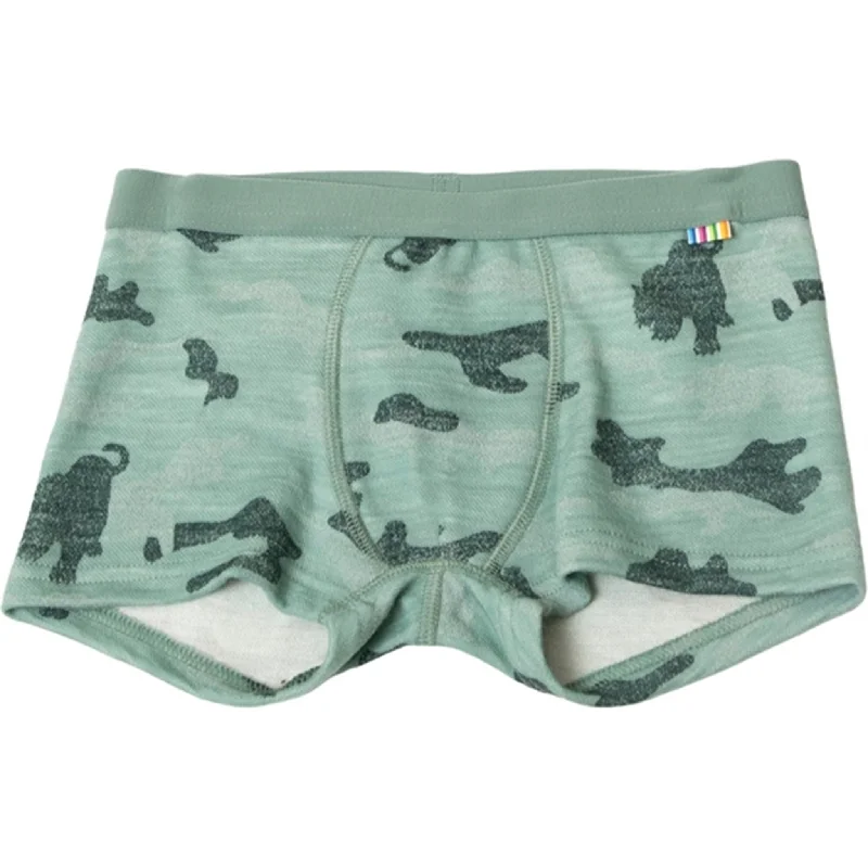 Joha Wool/Cotton Green AOP Boxer shorts