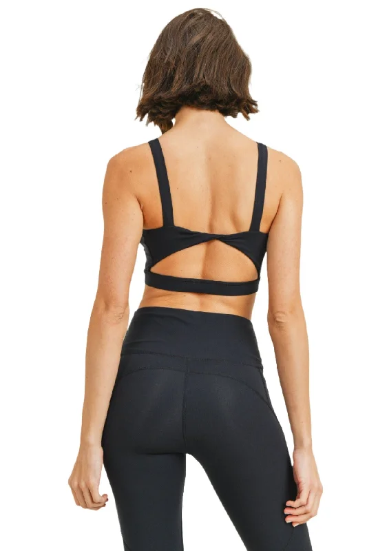 Mono B Twist Back Sports Bra Top AT8090