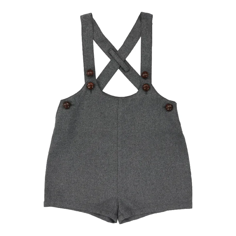 Analogie By Lil Legs Suspender Shorts Grey