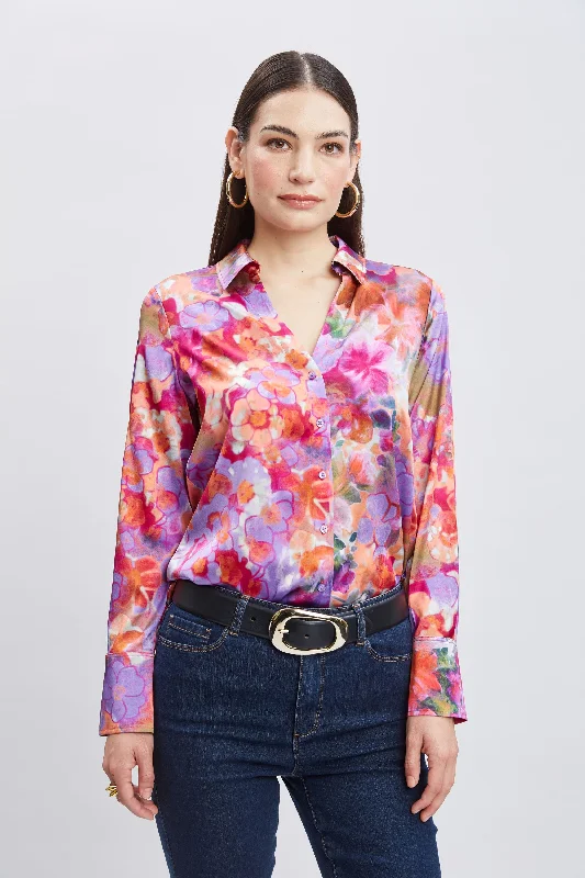 Silk Bloomsbury Button Down Shirt