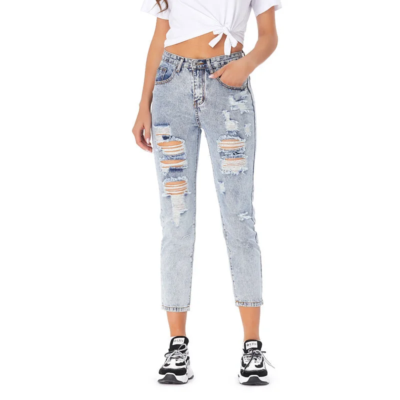 SANGO: Ripped Denim Jeans