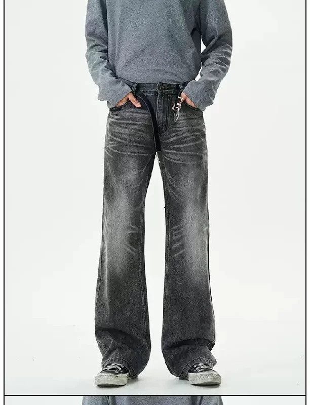 Dark Wash Whiskered Jeans