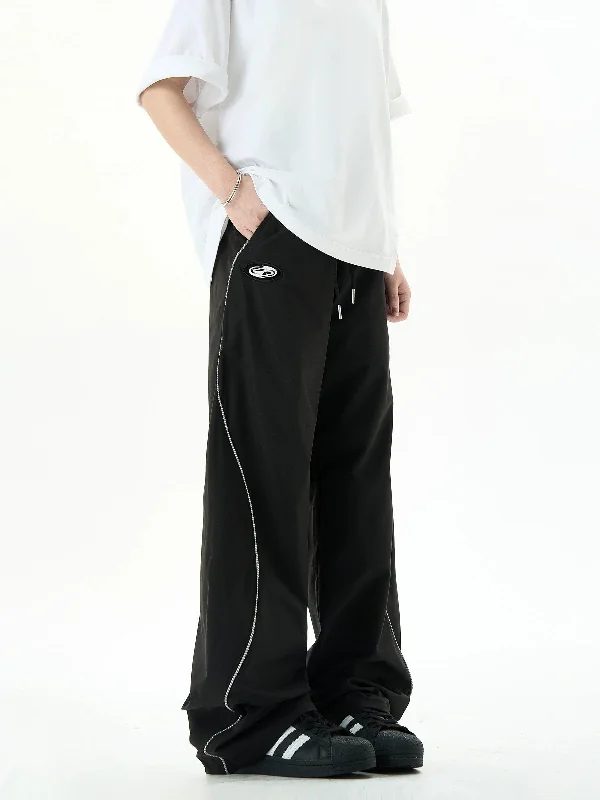 Drawcord Lined Contrast Track Pants