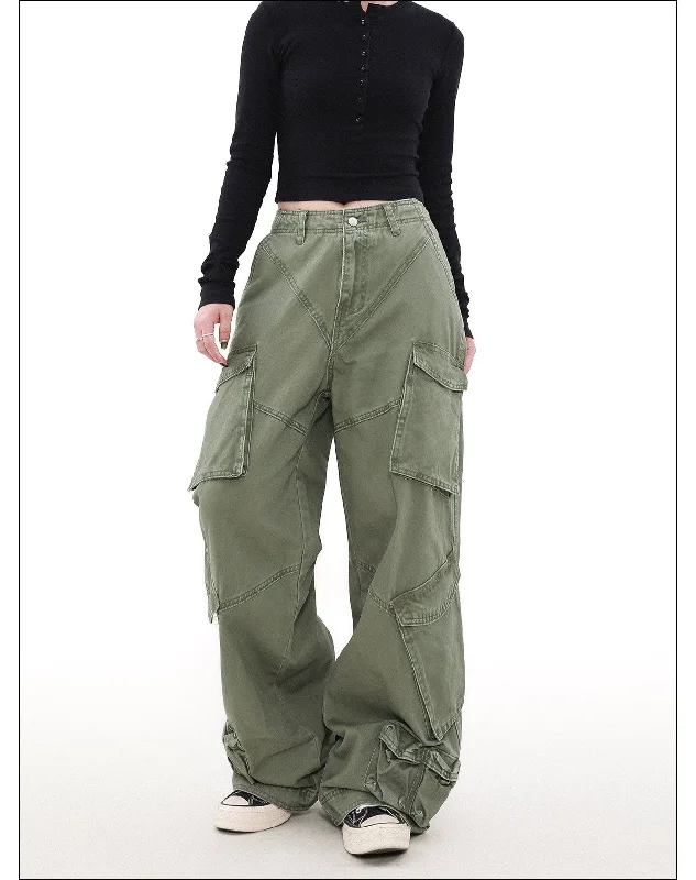 Faded Functional Pocket Cargo Pants