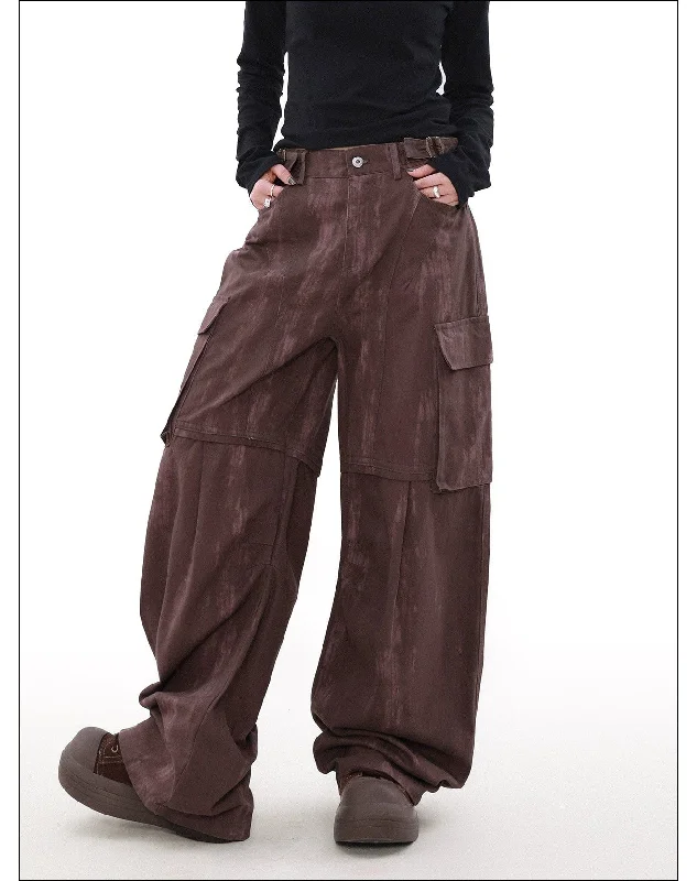 Tie-Dyed Pattern Cargo Pants