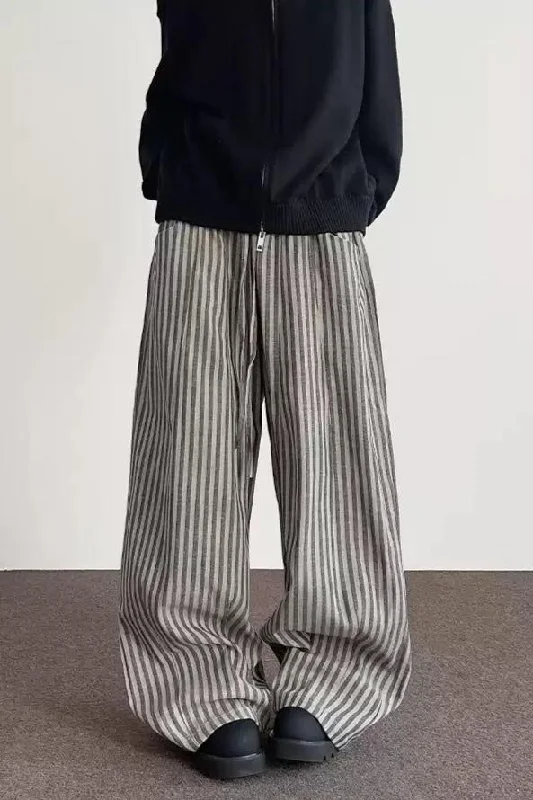 Striped Pattern Comfty Pants