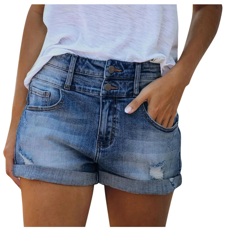 SAYO: Locker sitzende Denim Jeans Shorts