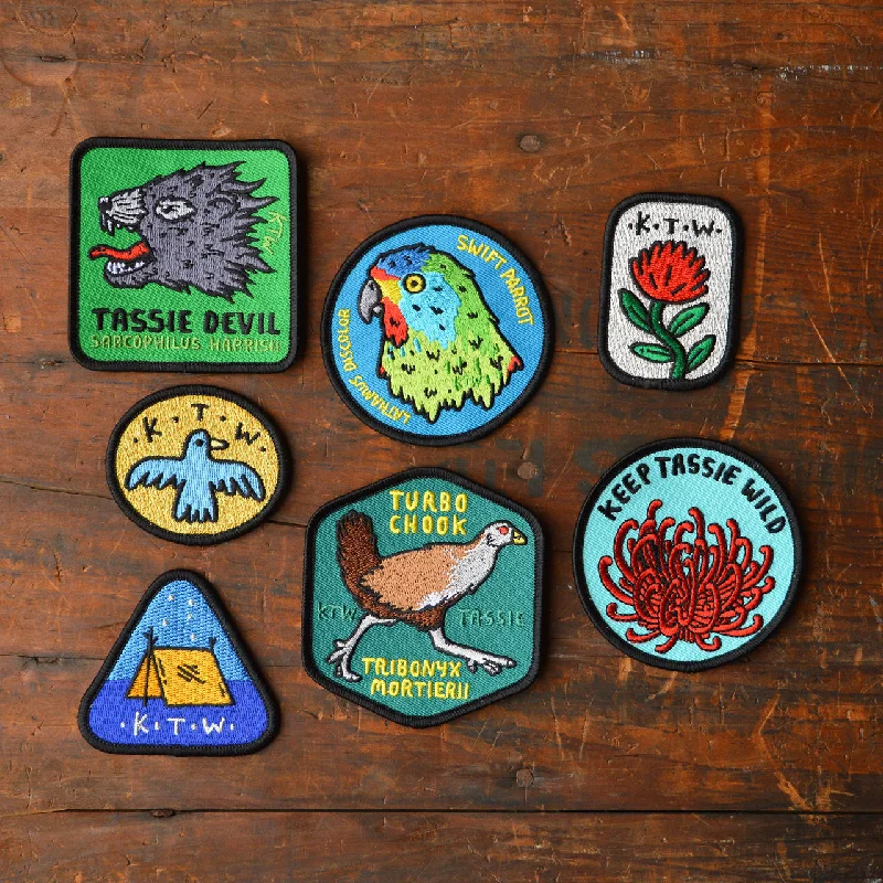 Keep Tassie Wild Iron On Patch/Badge