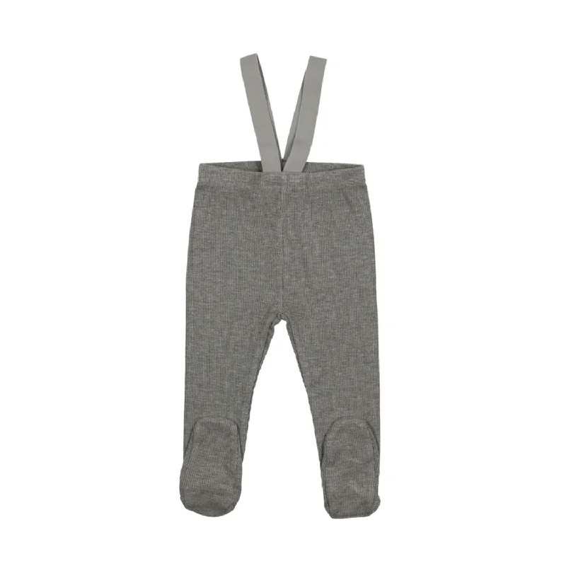 Lil Legs Suspender Leggings Light Grey