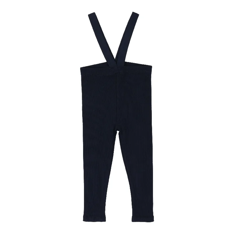 Lil Legs Suspender Leggings Navy