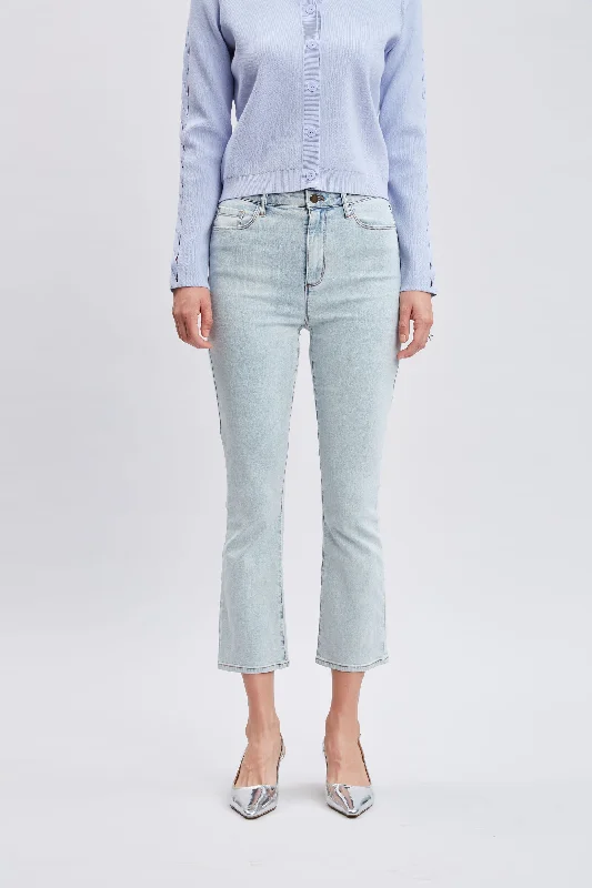 Micro Flare Cropped Jeans