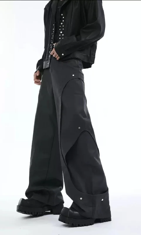 Spliced Cut Side Pants