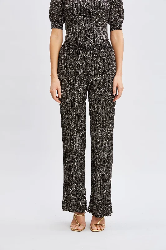 T-Tahari Metallic Wide Leg Pant