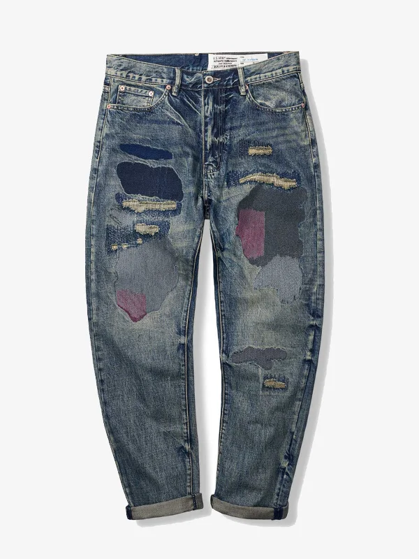 Artisan Handmade Patchwork Denim Pants