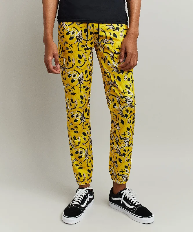 Skelly Smile Allover Print Cuffed Jogger