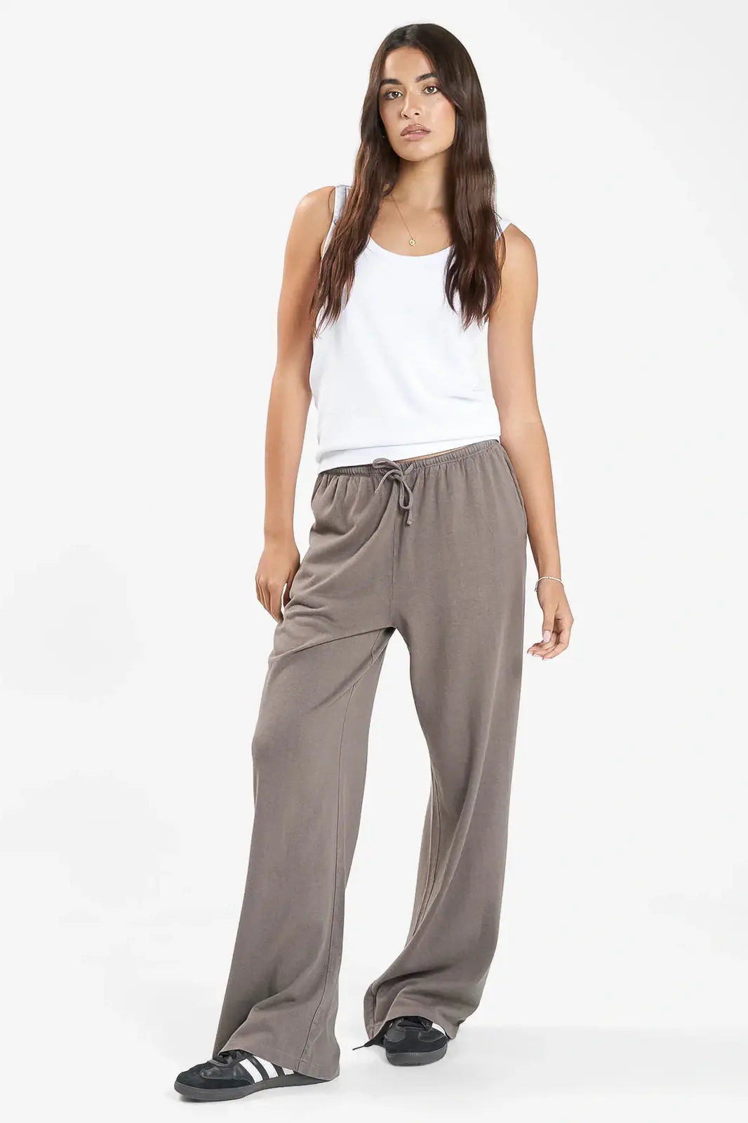 THRILLS Hemp relaxed pant - Light canteen